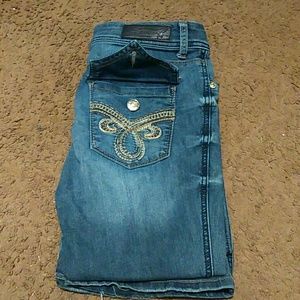 Boot cut blue jeans
